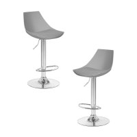 Набор 2 шт Стул барный DOBRIN ROCKY, серый