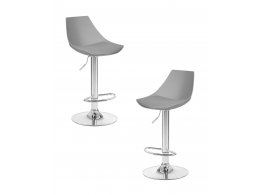 Набор 2 шт Стул барный DOBRIN ROCKY, серый Набор 2 шт Стул барный DOBRIN ROCKY, серый