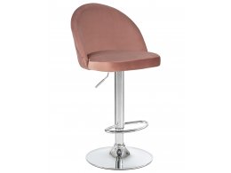 Стул барный DOBRIN MILANA, пудрово-розовый велюр (MJ9-32)