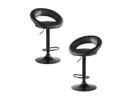 Набор 2 шт Стул барный DOBRIN MIRA BLACK, чёрный