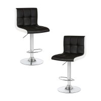 Набор 2 шт Стул барный DOBRIN CANDY, чёрно-белый