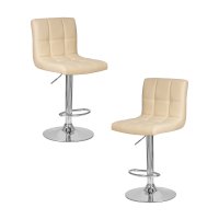 Набор 2 шт Стул барный DOBRIN CANDY, кремовый