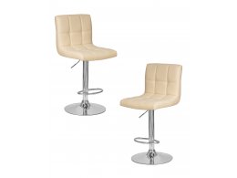 Набор 2 шт Стул барный DOBRIN CANDY, кремовый