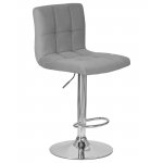 Набор 2 шт Стул барный DOBRIN CANDY, серый велюр (MJ9-75)