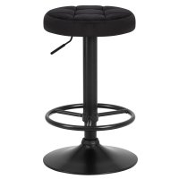 Табурет барный DOBRIN BRUNO BLACK, черный велюр (MJ9-101)