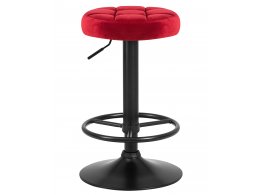 Табурет барный DOBRIN BRUNO BLACK, бордо велюр (MJ9-43)
