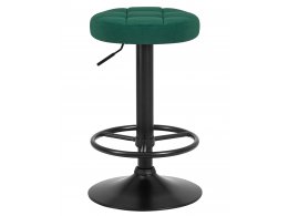 Табурет барный DOBRIN BRUNO BLACK, зеленый велюр (MJ9-88)
