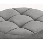 Табурет барный DOBRIN BRUNO BLACK, серый велюр (MJ9-75)