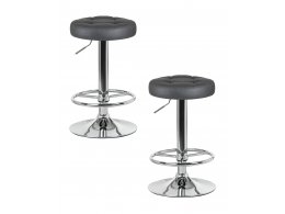 Набор 2 шт Табурет барный DOBRIN BRUNO, серый
