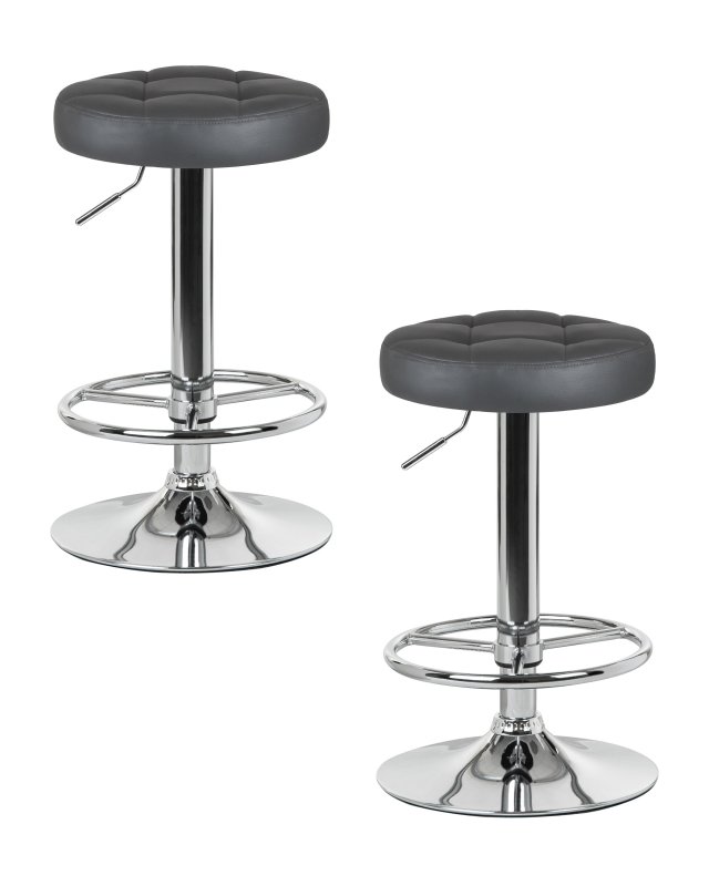 Набор 2 шт Табурет барный DOBRIN BRUNO, серый