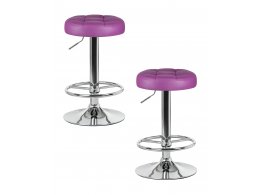 Набор 2 шт Табурет барный DOBRIN BRUNO, фиолетовый