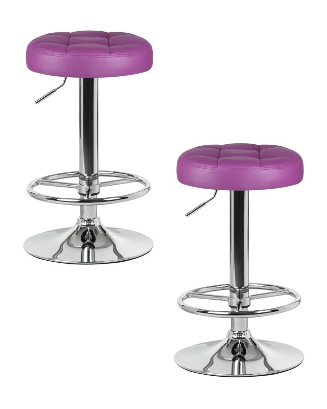 Набор 2 шт Табурет барный DOBRIN BRUNO, фиолетовый