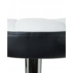 Набор 2 шт Табурет барный DOBRIN BRUNO, бело-чёрный