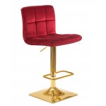 Стул барный DOBRIN GOLDIE, бордовый велюр (MJ9-43)