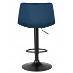 Набор 2 шт Стул барный DOBRIN TAILOR BLACK, синий велюр (MJ9-117)