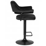 Стул барный DOBRIN CHARLY BLACK, черный велюр (MJ9-101)