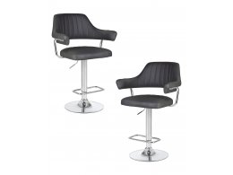 Набор 2 шт Стул барный DOBRIN CHARLY, серый