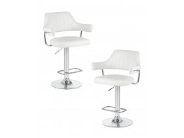 Набор 2 шт Стул барный DOBRIN CHARLY, белый