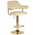 Набор 2 шт Стул барный DOBRIN CHARLY GOLD, бежевый велюр (MJ9-10)