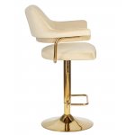 Набор 2 шт Стул барный DOBRIN CHARLY GOLD, бежевый велюр (MJ9-10)