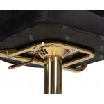 Набор 2 шт Стул барный DOBRIN CHARLY GOLD, черный велюр (MJ9-101)