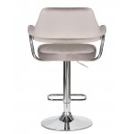 Набор 2 шт Стул барный DOBRIN CHARLY, серый велюр (MJ9-75)