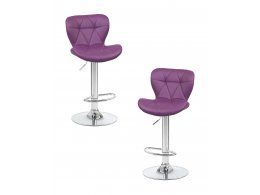 Набор 2 шт Стул барный DOBRIN BARNY, фиолетовый