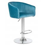 Стул барный DOBRIN DARCY, морской волны велюр (1922-7)