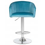 Стул барный DOBRIN DARCY, морской волны велюр (1922-7)