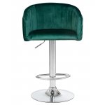 Стул барный DOBRIN DARCY, зеленый велюр (1922-9)