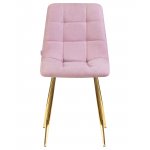 Стул обеденный DOBRIN ALEX, золотые ножки, сиреневая ткань (UF860-04B)