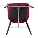 Набор 2 шт Стул барный DOBRIN CHRISTIAN'75, черные ножки, бордовый велюр (V108-85)