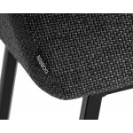 Стул барный DOBRIN LUCAS, серая ткань (F-22)