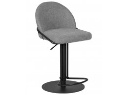 Стул барный DOBRIN OLIVER, серая ткань (FLY1347-17)