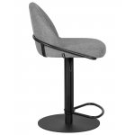 Стул барный DOBRIN OLIVER, серая ткань (FLY1347-17)