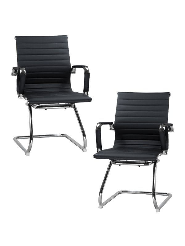 Набор 2 шт Офисное кресло для посетителей DOBRIN CODY, чёрный