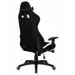 Кресло игровое DOBRIN DALLAS, черно-белая ткань