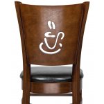 Набор 2 шт Стул обеденный DOBRIN JERRY, шоколад, чёрный