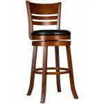 Набор 2 шт Вращающийся полубарный стул DOBRIN WILLIAM COUNTER, шоколад, черный