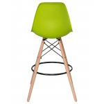 Стул барный DOBRIN DSW BAR, ножки светлый бук, цвет сиденья салатовый (G-08)