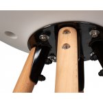 Стул полубарный DOBRIN RONNI, ножки светлый бук, белый (ZL-W-02)