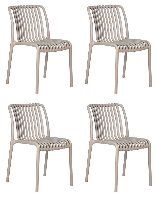 Набор 4 шт Стул обеденный DOBRIN WALTER, бежевый