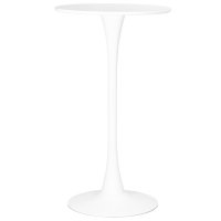 Стол барный MIA BAR, белая столешница, белое основание