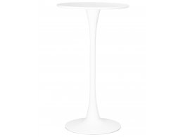 Стол барный MIA BAR, белая столешница, белое основание
