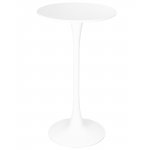 Стол барный MIA BAR, белая столешница, белое основание