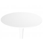 Стол барный MIA BAR, белая столешница, белое основание