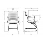 Набор 2 шт Офисное кресло для посетителей DOBRIN CODY, чёрный