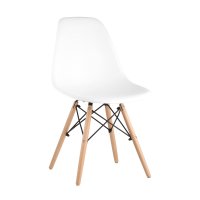 Стул Eames Style DSW белый (разборный каркас)