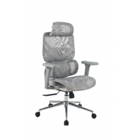 Кресло офисное TopChairs Structo серая сетка