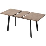 Стол КАНЗАС 120 ДУБ КУНЕО / Черный каркас М-City